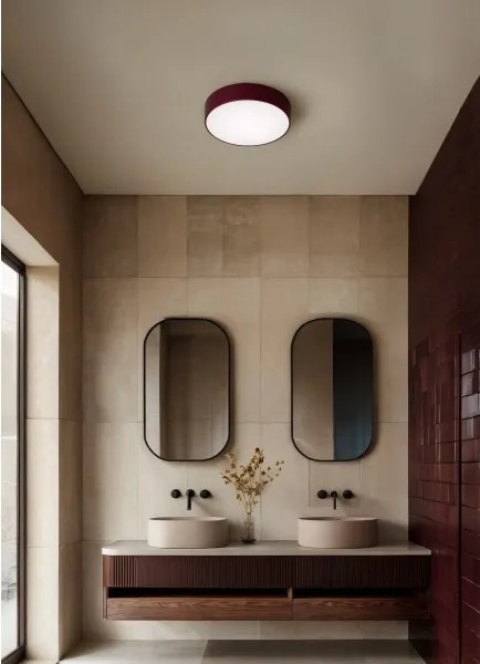 Plafonieră CLARE Brilagi, 3x E27 / 24W / 230V, diametru 40 cm, burgund