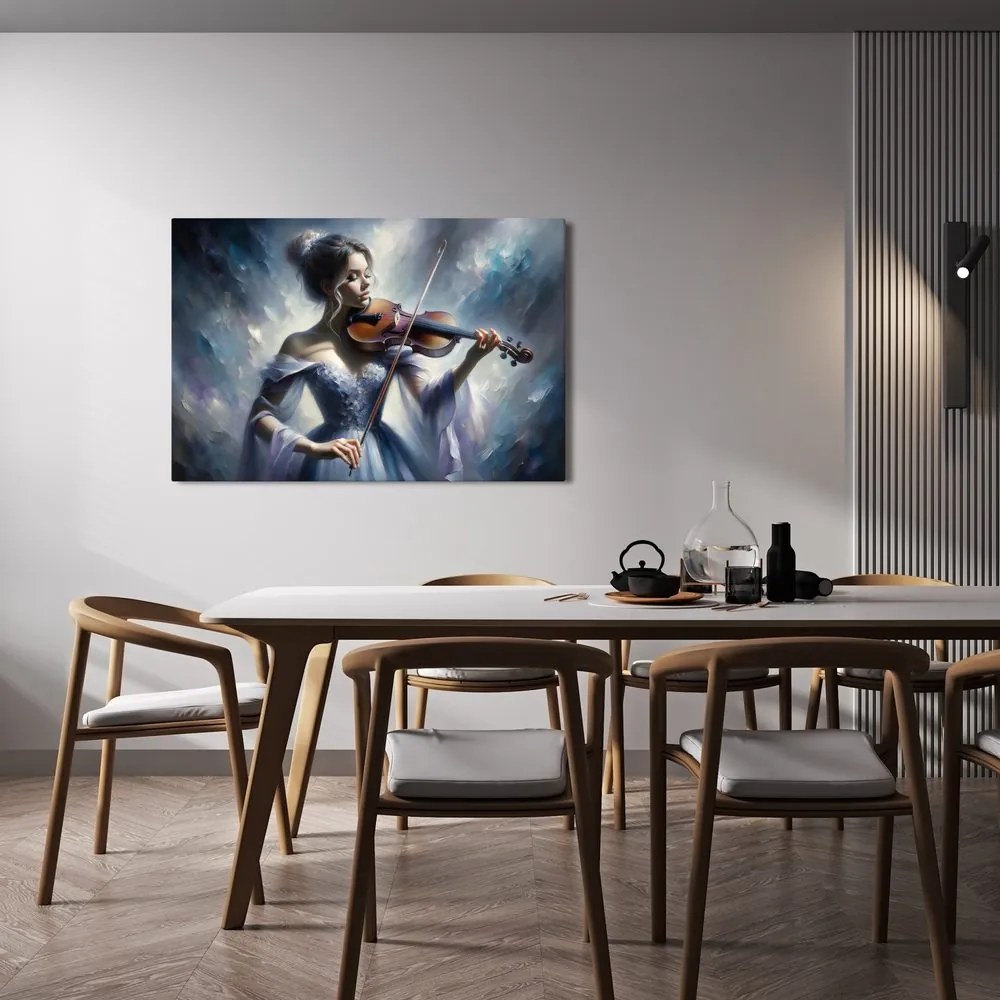 Tablou violonistă romantică