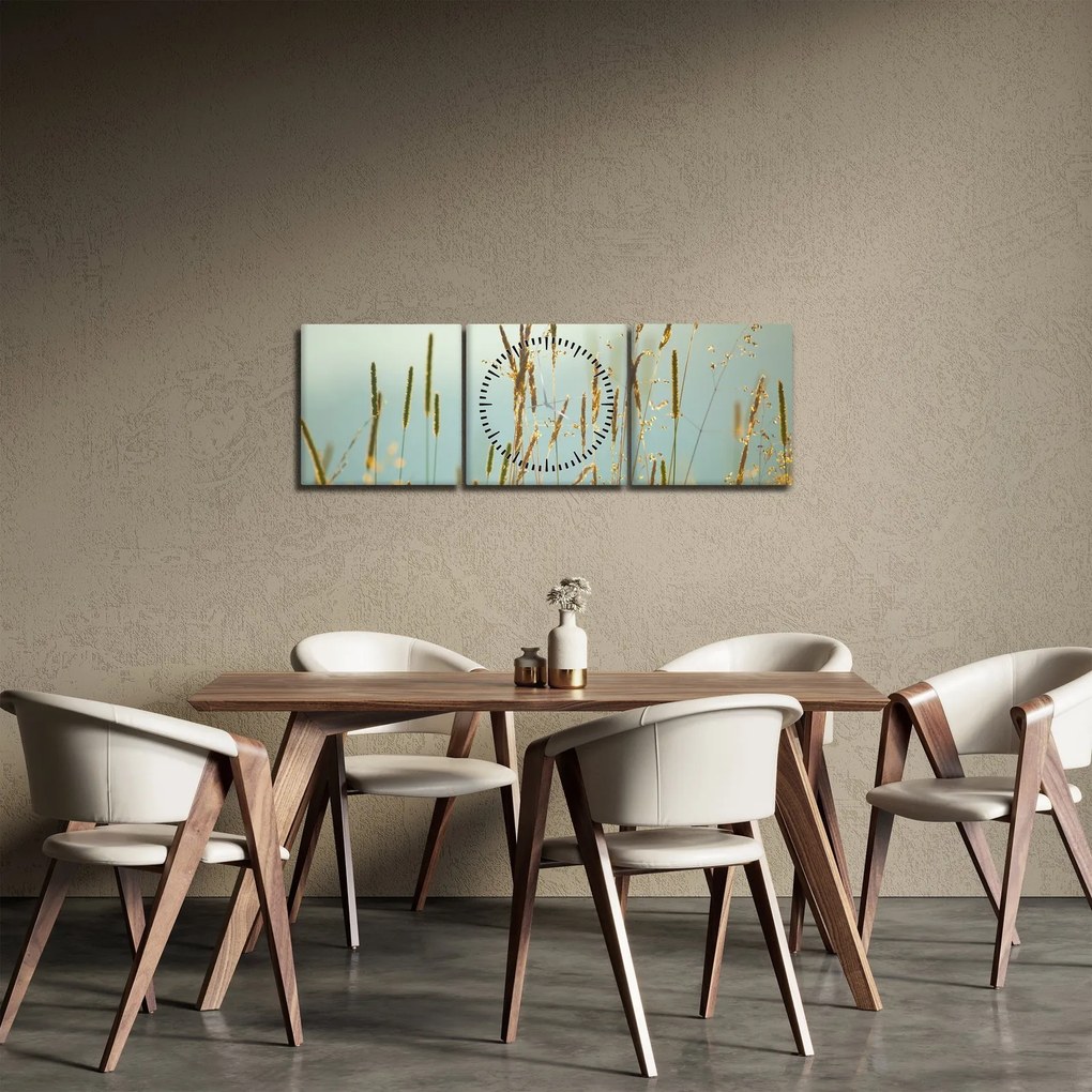 Tablou - Luncă (cu ceas) (90x30 cm)