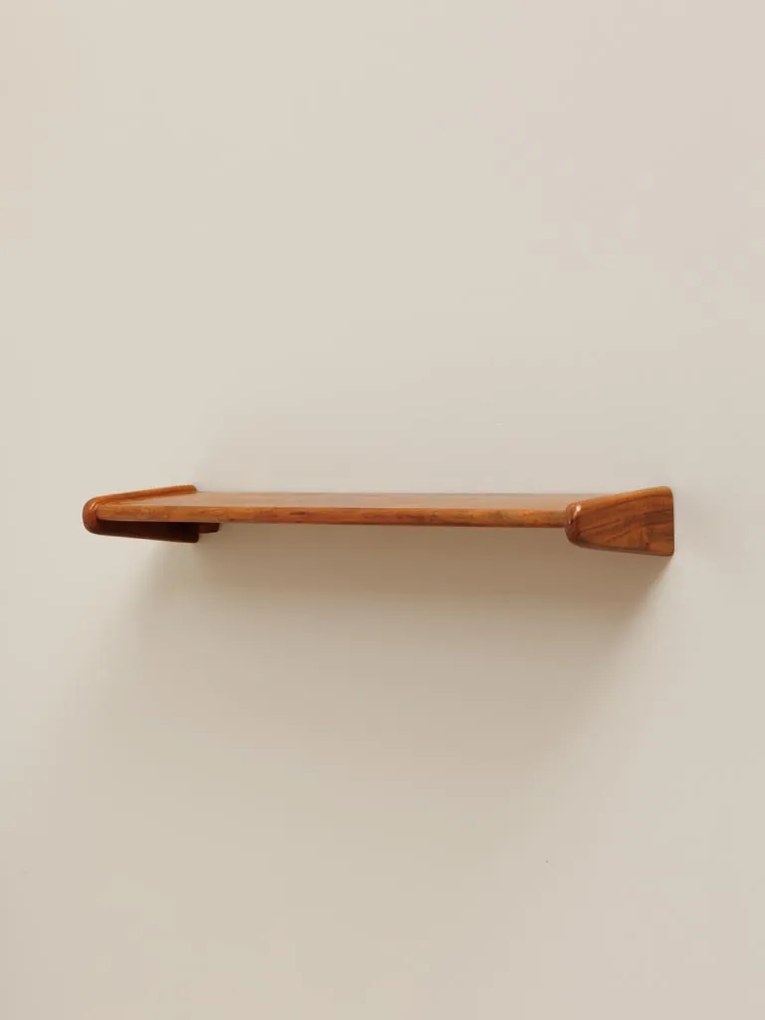 Raft de perete, din lemn de acacia, Cenuti