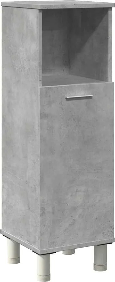 vidaXL Dulap de baie, gri beton, 30 x 30 x 95 cm, PAL