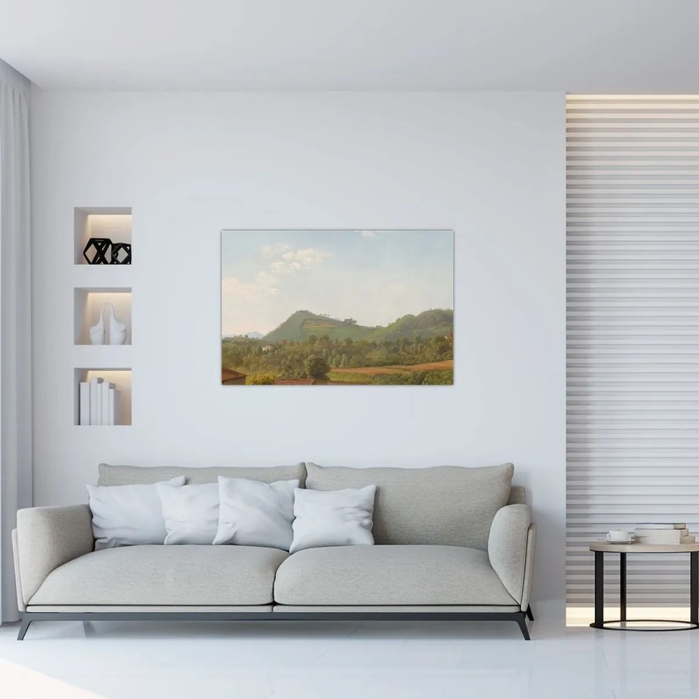 Tablou - Simon Denis,  View Near Naples, reproducere (90x60 cm)