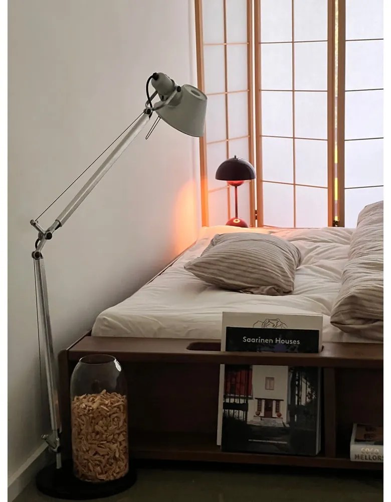 Pat matrimonial maro din lemn masiv de pin cu somieră 140x200 cm Ziggy – Karup Design