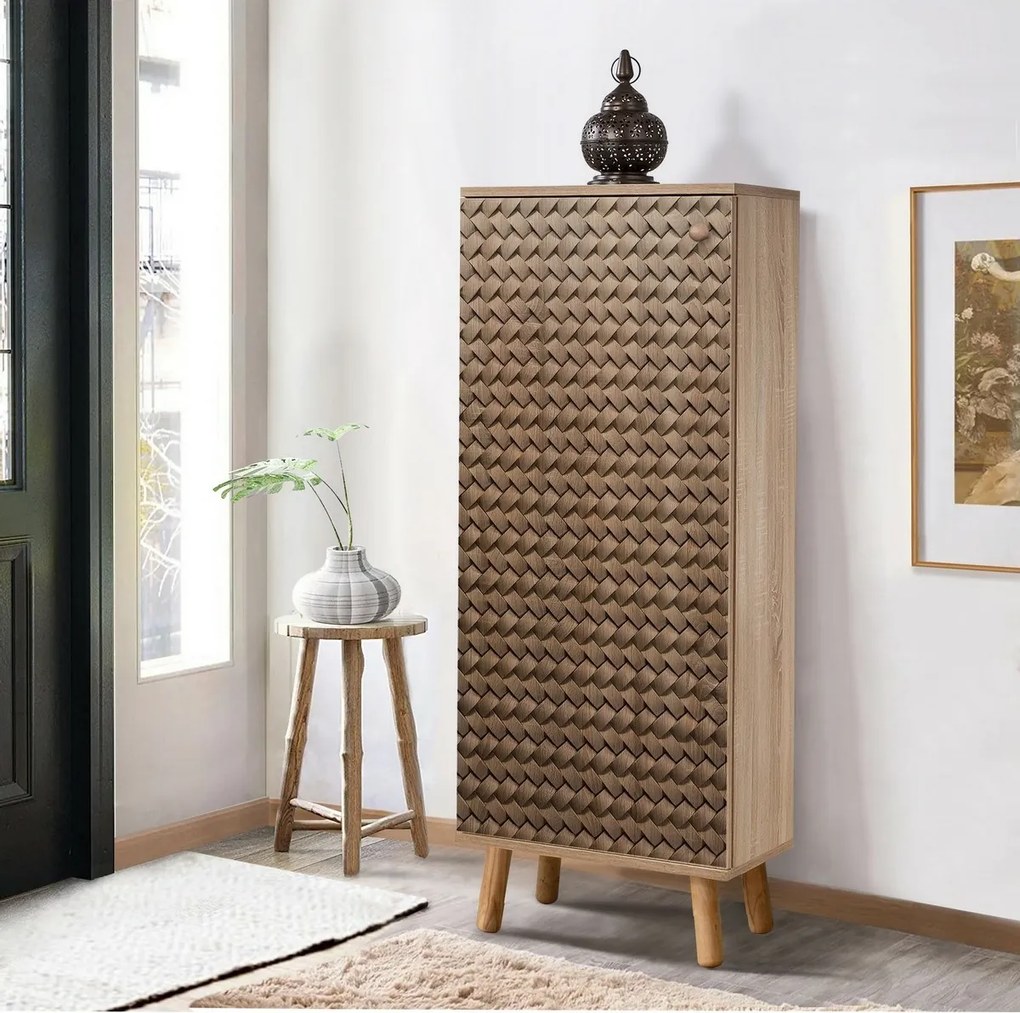 Dulap pentru pantofi Mega Sonoma Oak Ratan