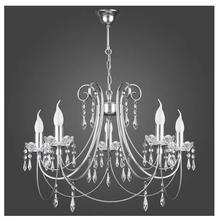 Kemar KN/5/CR - Lustra CRISTAL 5xE14/60W/230V