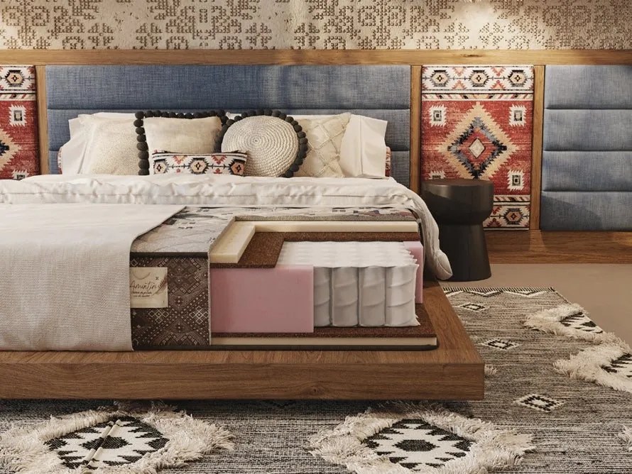 Saltea cu arcuri pocket Amintiri 140×200 cm, fermitate medie, 28 cm înălțime