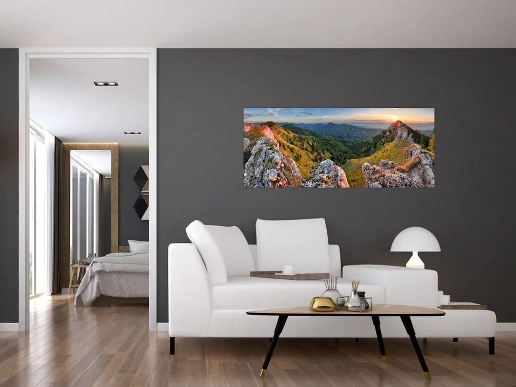 Tablou - Peisaj montan (120x50 cm)