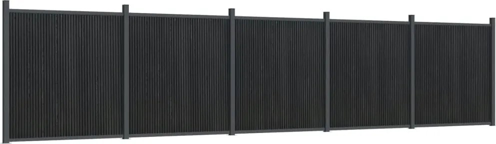 vidaXL Panouri pentru gard, gri, 872x186 cm, WPC