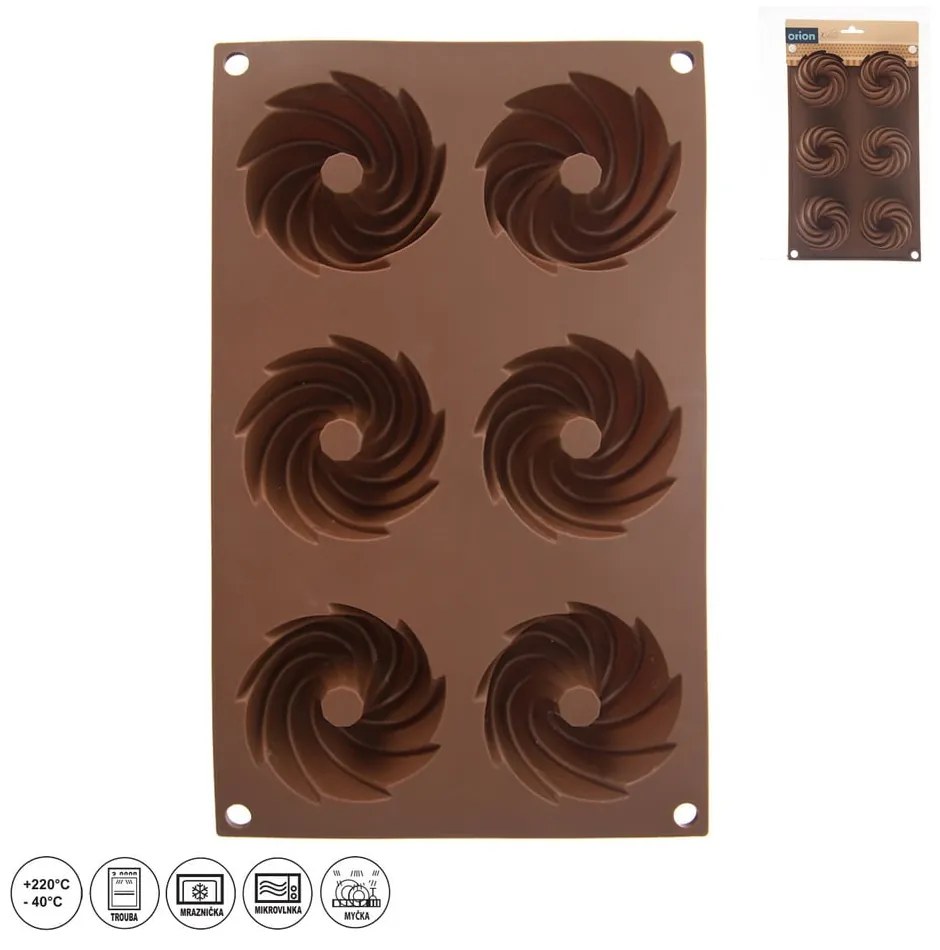 Formă de copt pentru mini-prăjiturele Bundt din silicon 17x28 cm – Orion