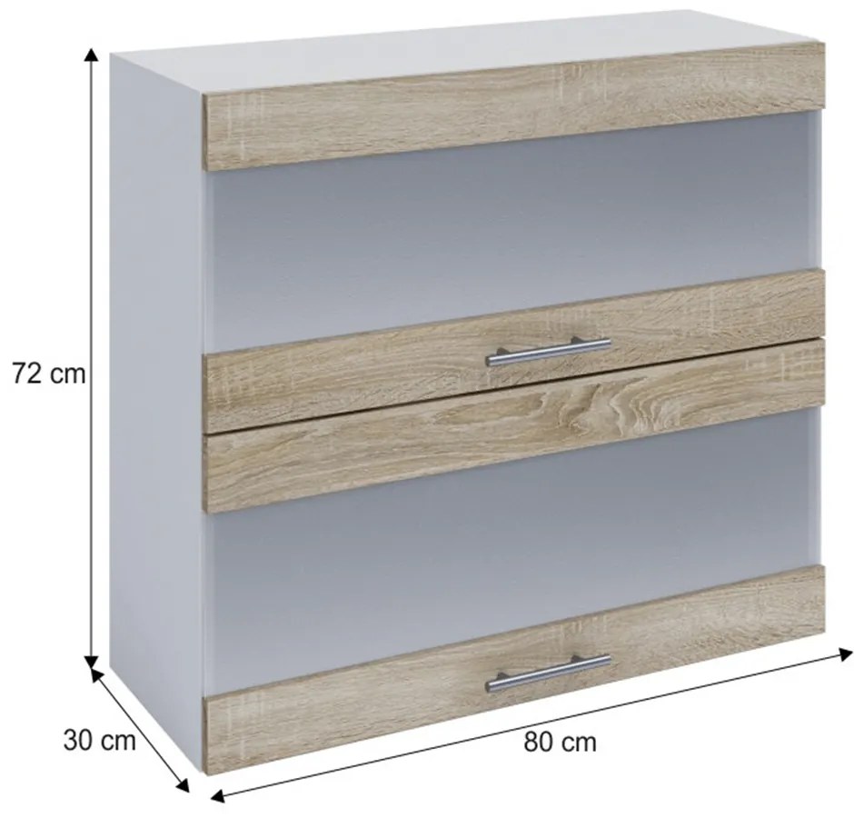 Dulap superior de bucătărie W80K2S Flor. 1014745
