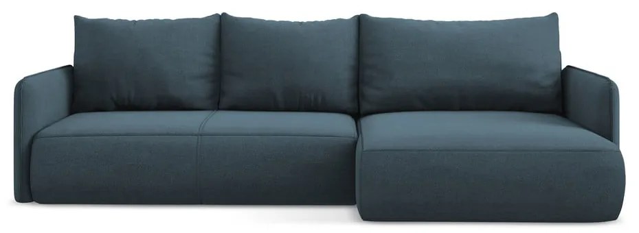 Colțar albastru extensibil/cu spațiu de depozitare (cu colț pe partea dreaptă) Nanea – Makamii