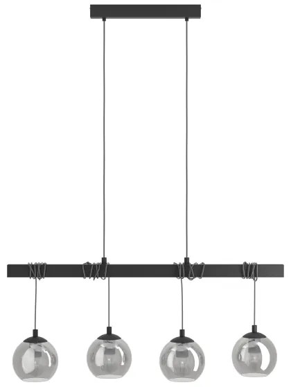 Lustră pe cablu ARGALLO 4xE27/40W/230V Eglo 39761