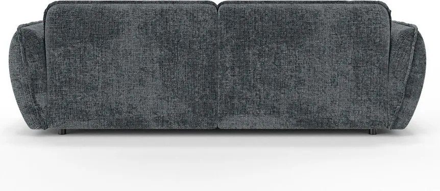 Colțar gri închis cu tapițerie din chenille (cu colț pe partea stângă/cu șezlong) Nelia – Ropez