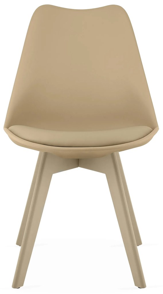 Scaun bej BALI MARK cu picioare bej