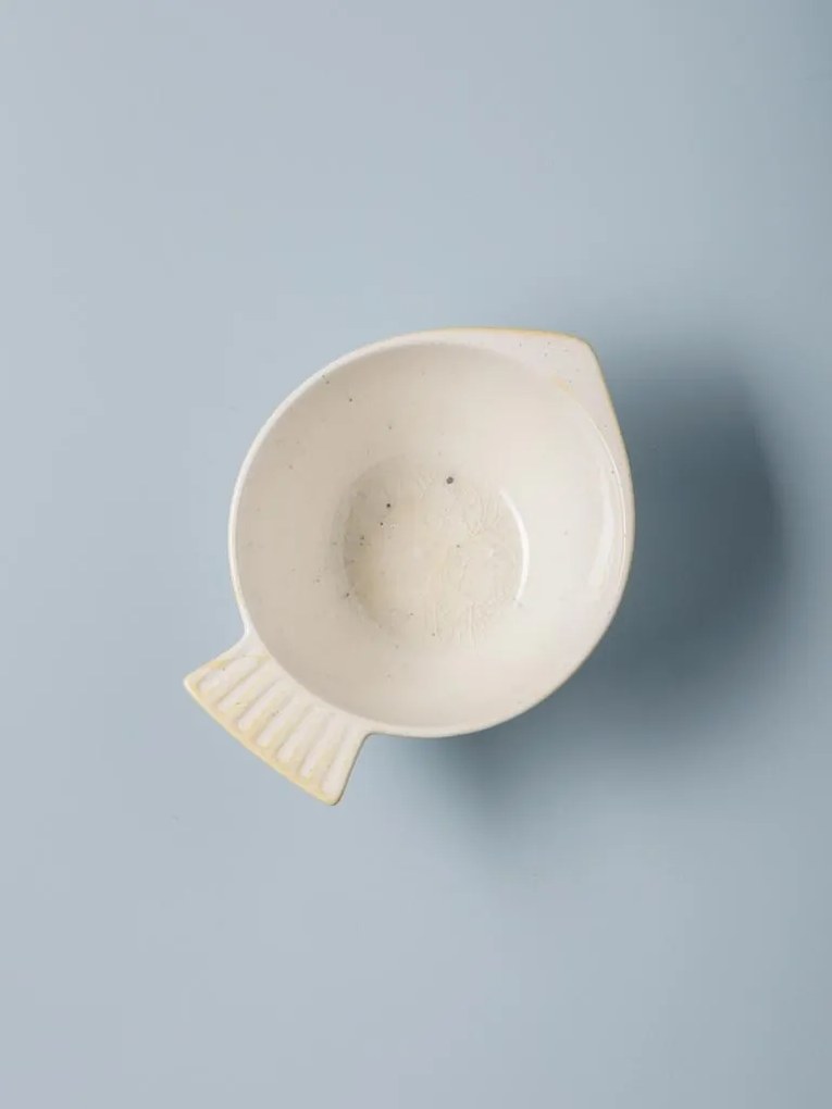 Bol alb din ceramica L20.5cm Varia