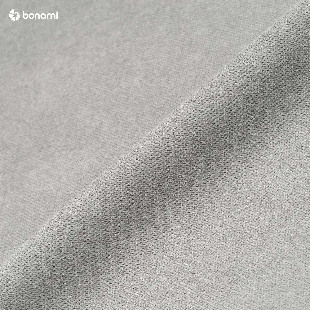 Colțar extensibil cu șezlong pe partea dreaptă Bobochic Paris Balio, gri