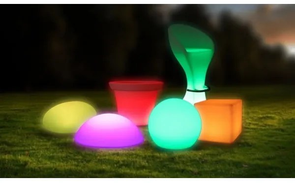 Lampă LED RGB reglabilă exterior, 1W, 5V, 1000 mAh, 20 cm, IP67 + DO