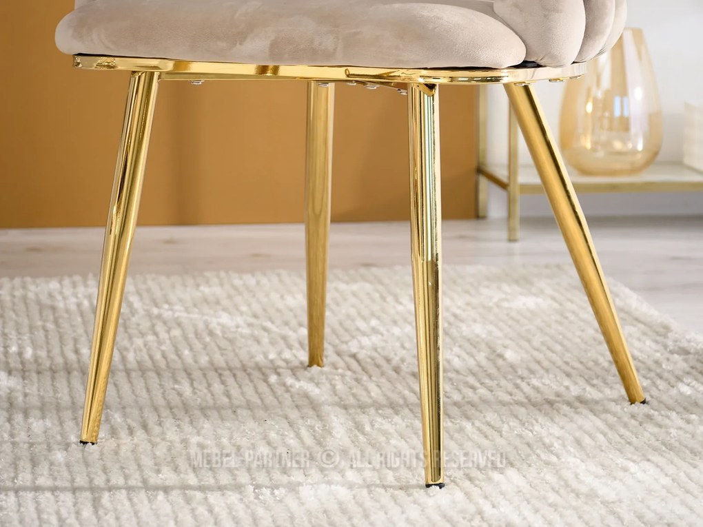 Scaun Lulish (bej + auriu). Promo -11%. 1111116