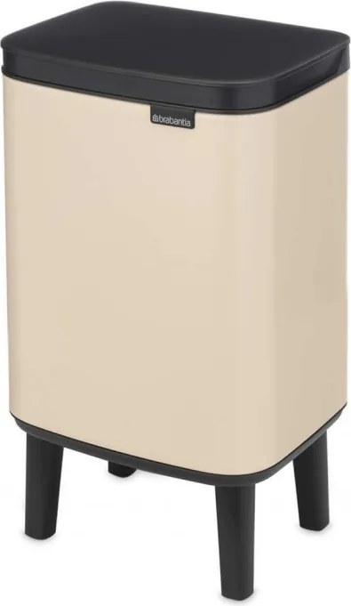 Cos de gunoi Brabantia Bo Small Hi 1010460, 4 l, Deschidere lina si silentioasa, Baza antiderapanta, Bej