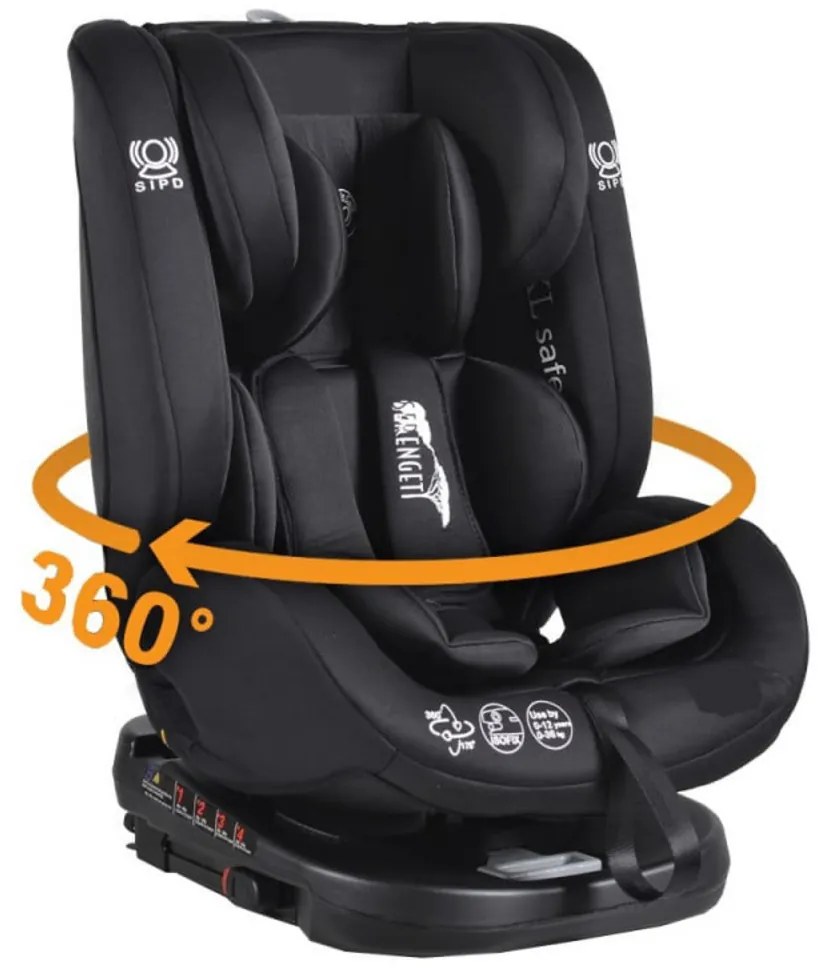 Scaun Auto cu Isofix NOVOKIDS™ Serengenti Deluxe, Rotire 360°, 0-36 kg, Tetiera reglabila pe inaltime, Omologare R-129 i-Size, Centura 5 puncte,