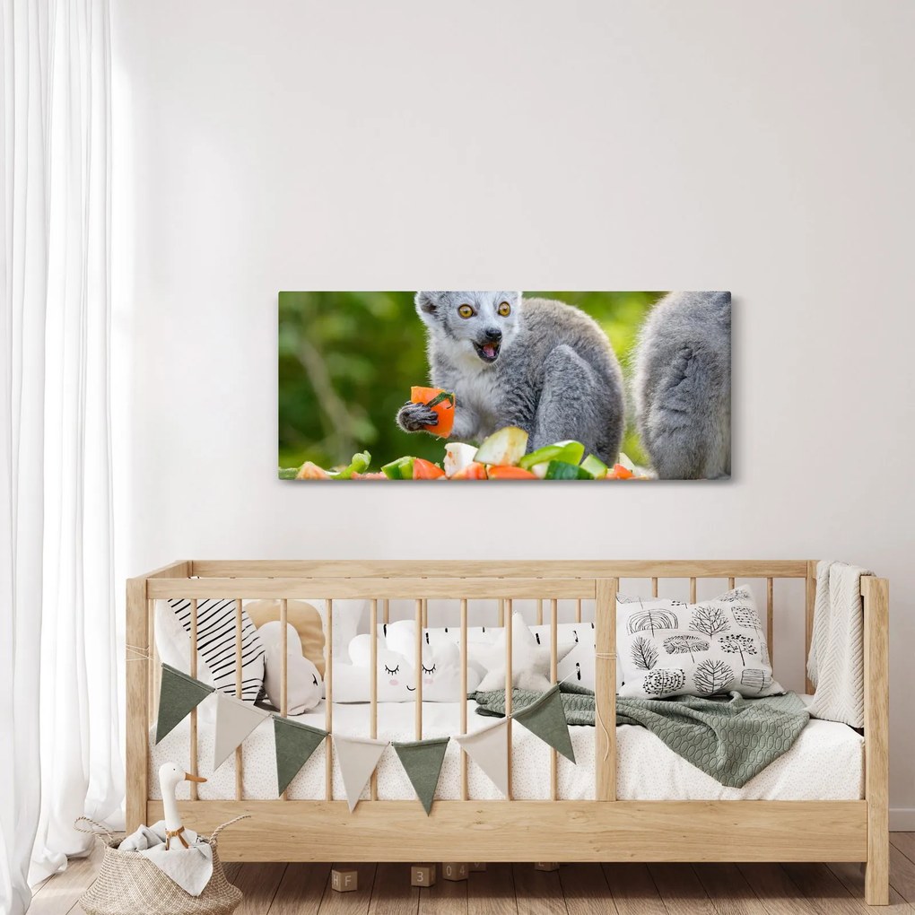 Tablou cu lemur (120x50 cm)