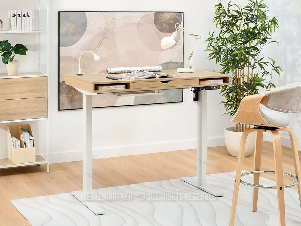 Masă PC Osto 120 (sonoma + alb). Promo -12%. 1109831