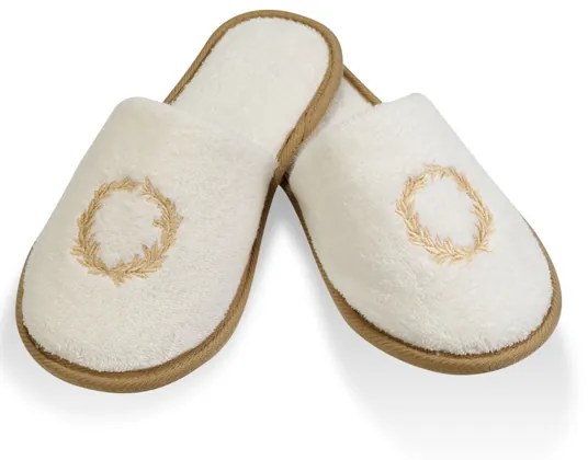 Halat pentru bărbați SEHZADE în cutie cadou + prosop + papuci de casă XL +  Papuci de casa (42/44) + prosop + box Alb - broderie argintiu