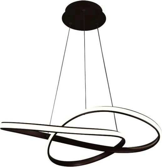 Lustră LED dimabilă pe cablu Brilagi COSMOWAVE LED/70W/230V 3000-6500K maro + telecomandă