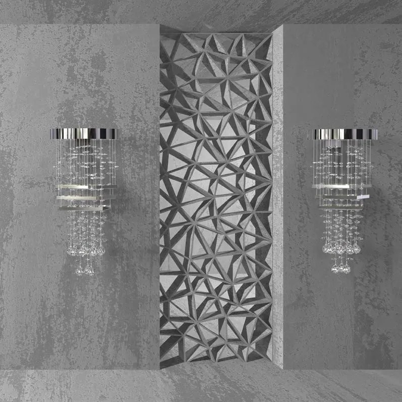 Aplica de perete moderna Vision design LUX Cristal Bohemia Exclusive EMBRACE