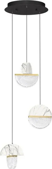 Lustra decorativa cu 3 pendule LED 2700K DORIN