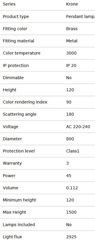 Lustra LED suspendata design modern Krone 80cm, 3000K