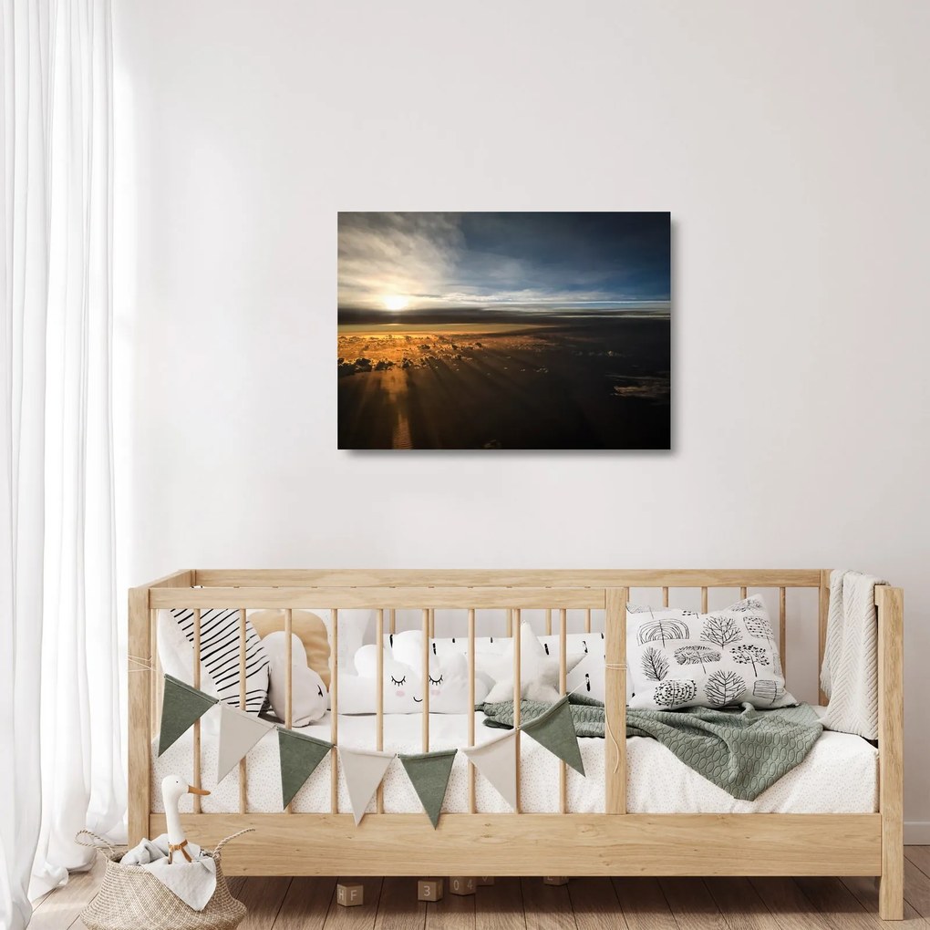 Tablou pe sticlă cu cer (70x50 cm)