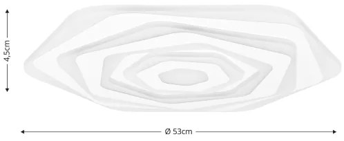 Plafonieră LED dimabilă Brilagi MODERN LED/85W/230V 2700-6500K + telecomandă