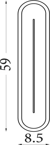 Searchlight 55911SB - Aplică de perete LED dimmabilă COUPER LED/25W/230V 3000K alamă