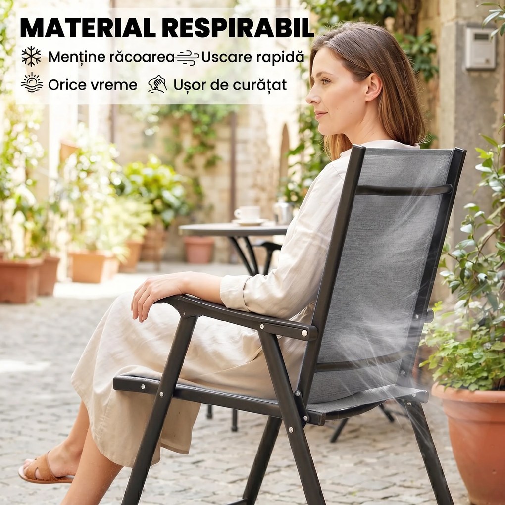 Outsunny scaune pliabile confortabile | Aosom Romania