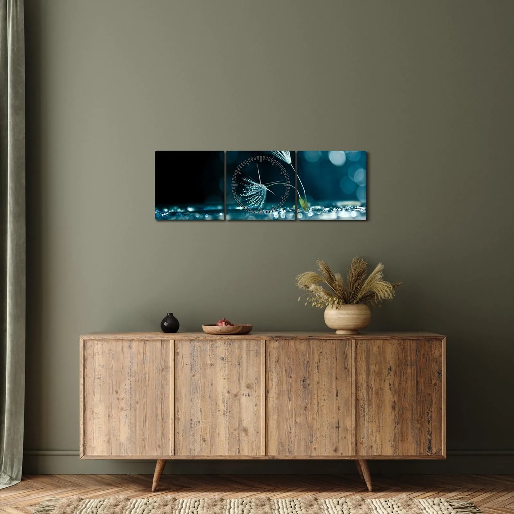 Tablou - Macro (cu ceas) (90x30 cm)