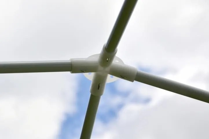 Cort de petrecere în grădină - verde 3 x 3 m + 2 pereți late