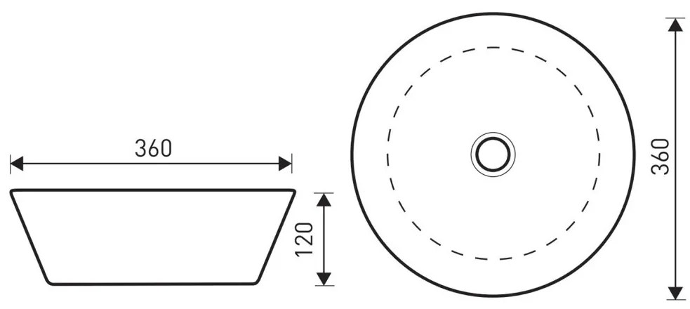 KR-79 chiuvetă cu design ceramic
