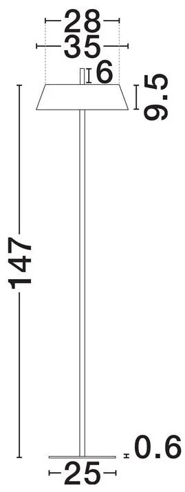 Lampadar, Lampa podea LED VELIO alb