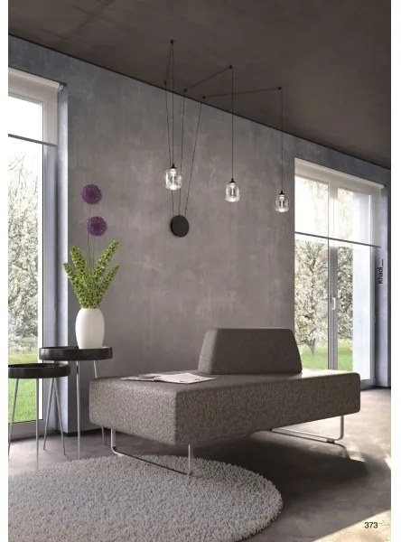 Redo 01-3485 - Aplica de perete LED dimabilă KHADI, 3xLED/5,5W/230V, negru/fumuriu