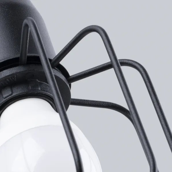 Aplică BELUCI 1xE14/40W/230V neagră Sollux SL.1117