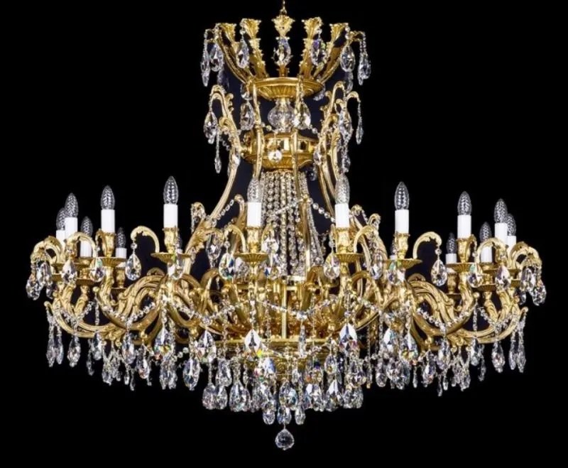 Candelabru XL Cristal Bohemia Exclusive 21 brate LYRA 1420x1100 CE