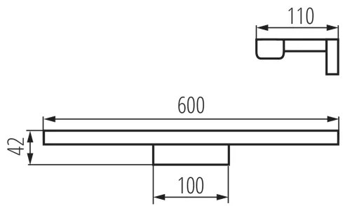 Aplică LED pentru oglindă de baie Kanlux 26687 ASTEN LED/12W/230V IP44 alb
