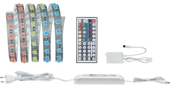 Paulmann 70587 - bandă LED RGB/20W dimerizabilă MAXLED 1,5m 230V + telecomandă