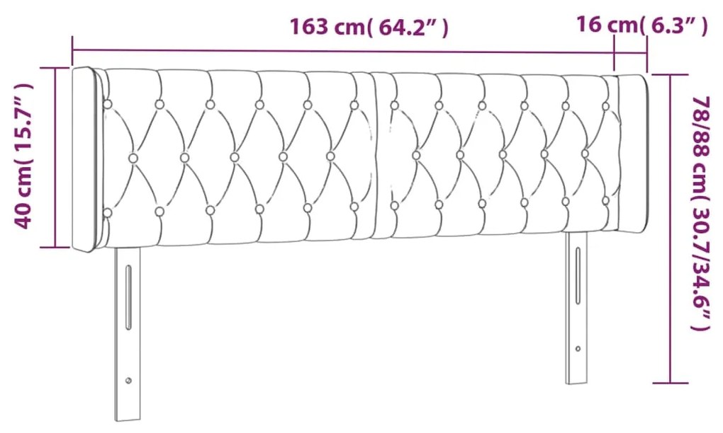 Tablie pat cu aripioare albastru inchis 163x16x78 88 cm catifea 1, Albastru inchis, 163 x 16 x 78 88 cm