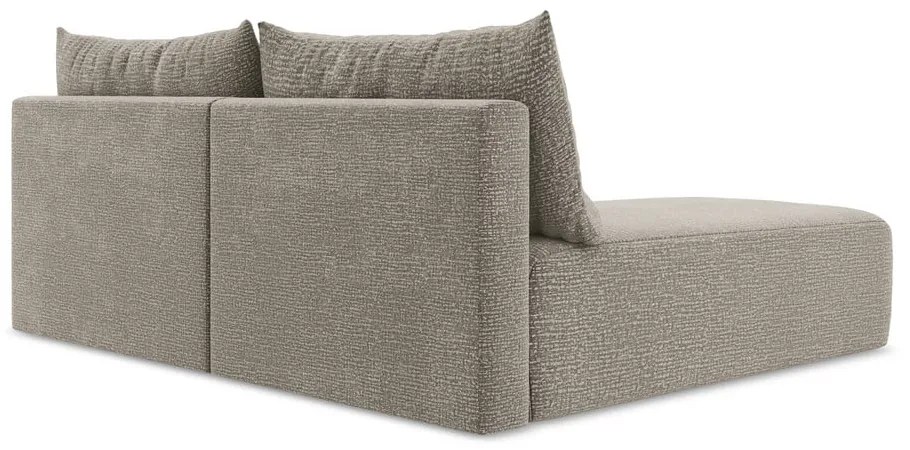 Colțar bej extensibil/cu spațiu de depozitare (cu colț pe partea stângă) Kalena – Makamii