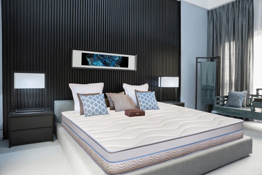 Saltea Green Future Arctic Gel Memory 14 + 5, 120x190 cm, H 21 cm, 7 zone de confort, Anatomica, Ortopedica