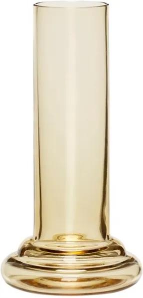 Vaza galbena din sticla 11x21 cm Hubsch