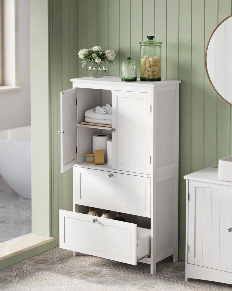 Dulap baie LAVORANO 110x60 cm, alb