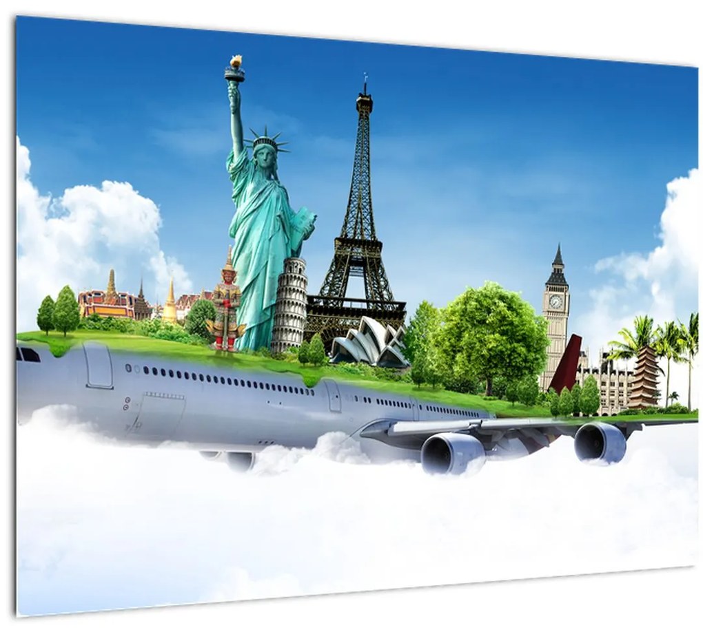 Tablou - Călătorie în jurul lumii (70x50 cm)
